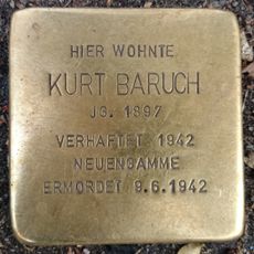 Stolperstein en memoria de Kurt Baruch