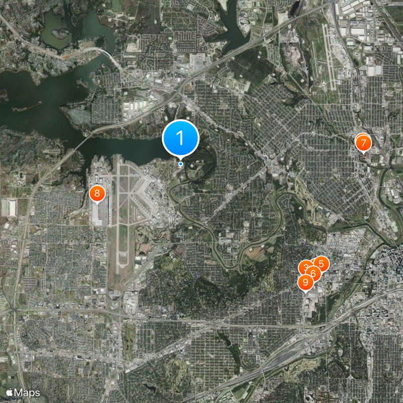Federal Medical Center, Carswell Map