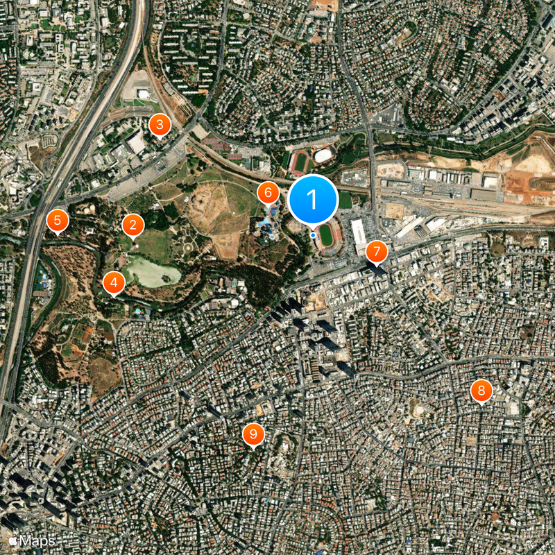 Israel Football Association Map