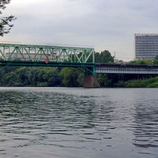 Belarusian rail bridge in Moscow