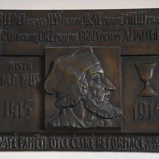 Pamětní deska Jana Husa v Brně