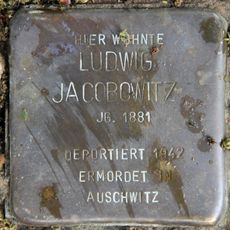Stolperstein en memoria de Ludwig Jacobowitz