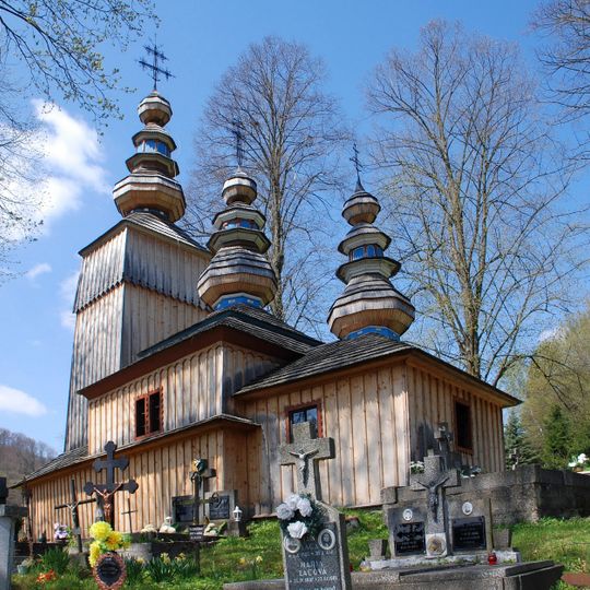 Chrám gr. k. Panny Márie Ochran. , kostol drevený