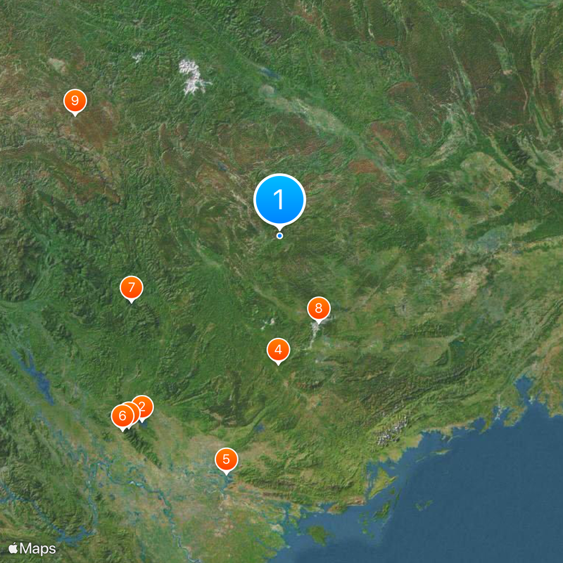 Chutes de Ban Gioc Carte