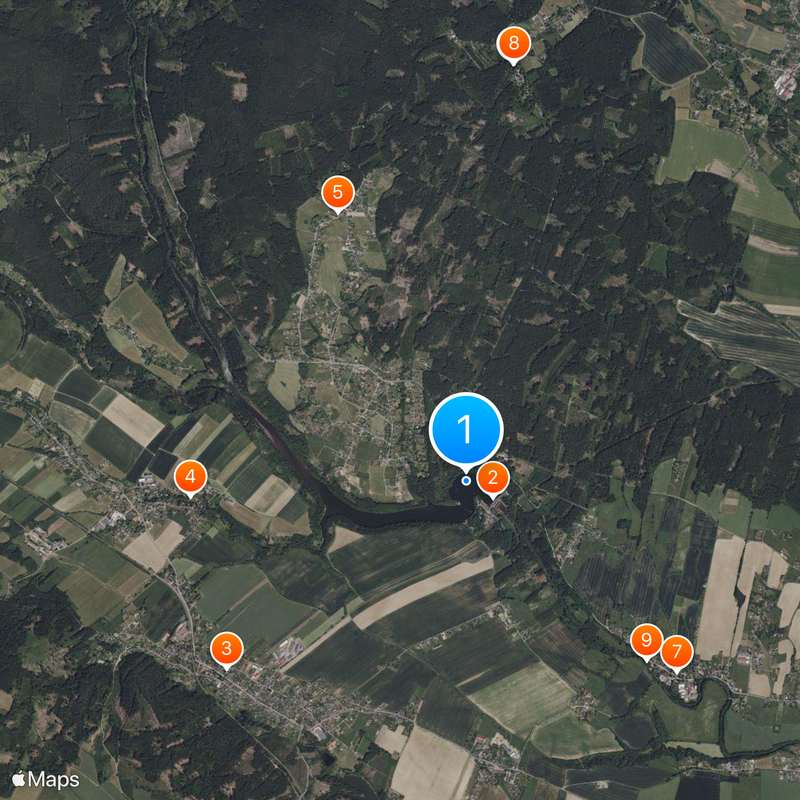 Les Království Reservoir Mappa