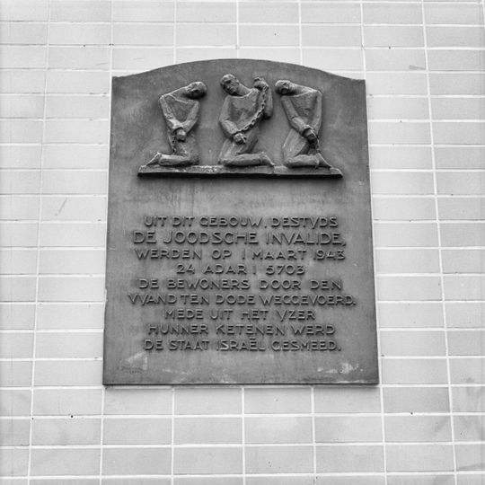 Plaque De Joodsche Invalide