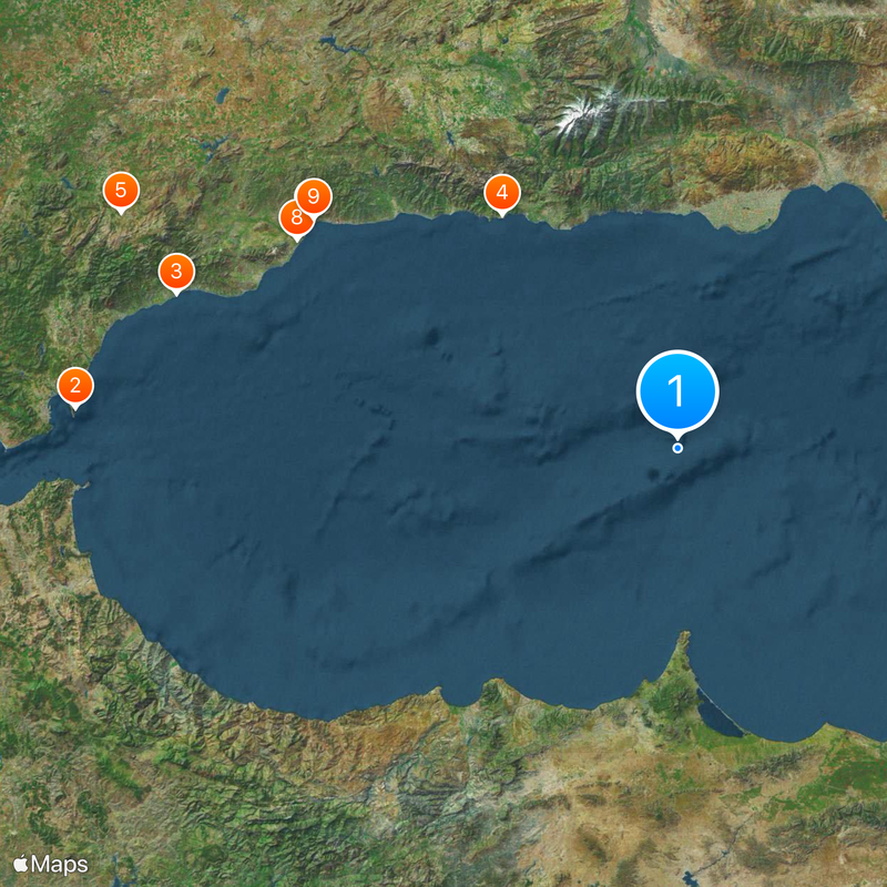 Mar de Alborán Mapa