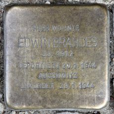 Stolperstein dedicated to Edwin Brandes