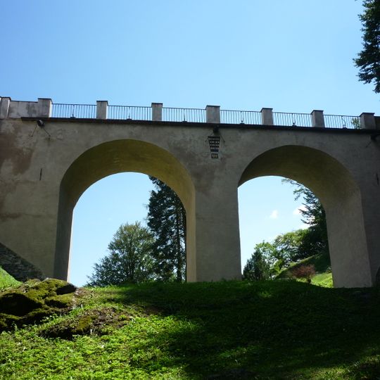 Bridge to the Český Šternberk Castle