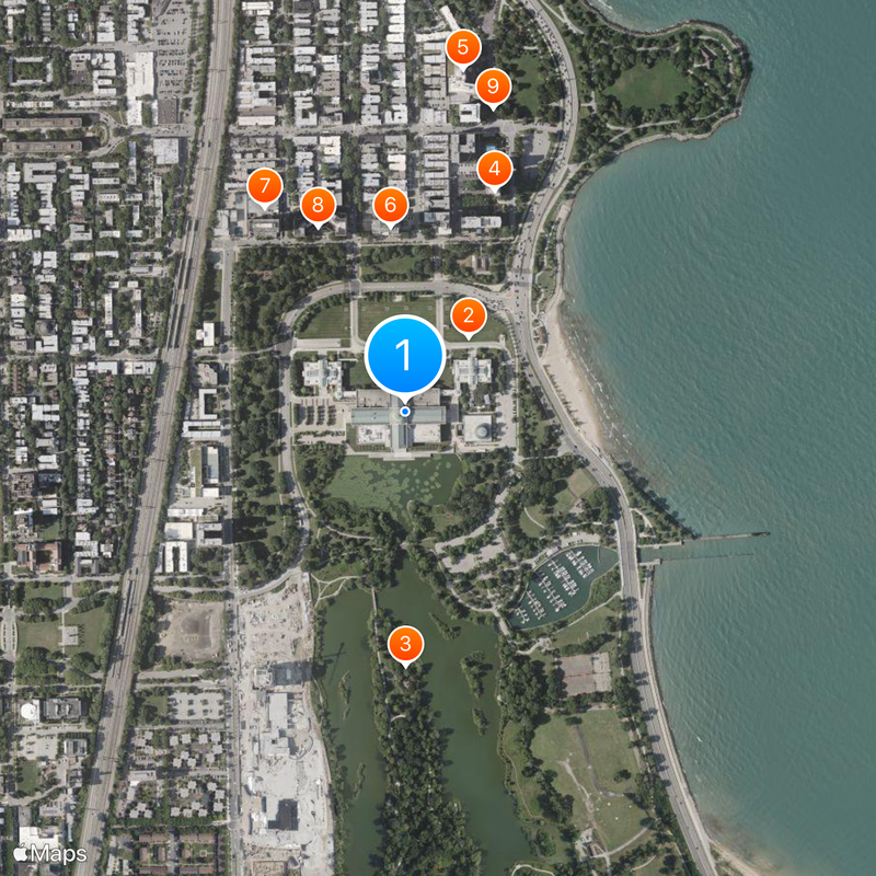 Kenneth C. Griffin Museum of Science and Industry Map