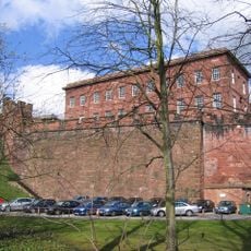 Curtain wall to south of inner bailey