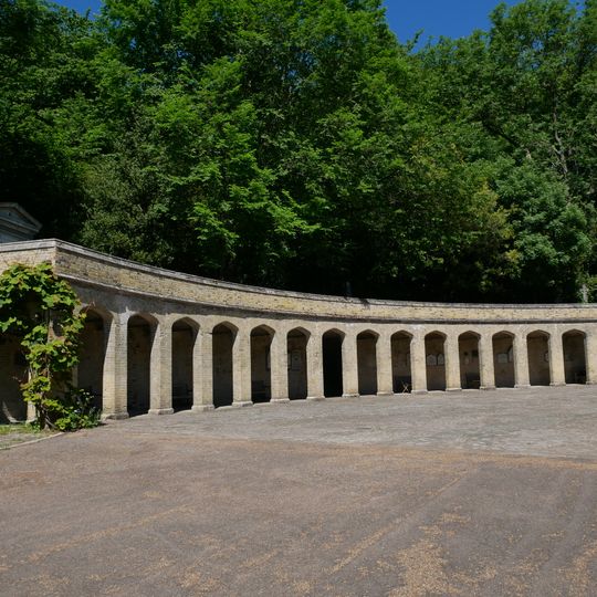 Colonnade West Of Entrance And Chapels In Highgate Cemetery