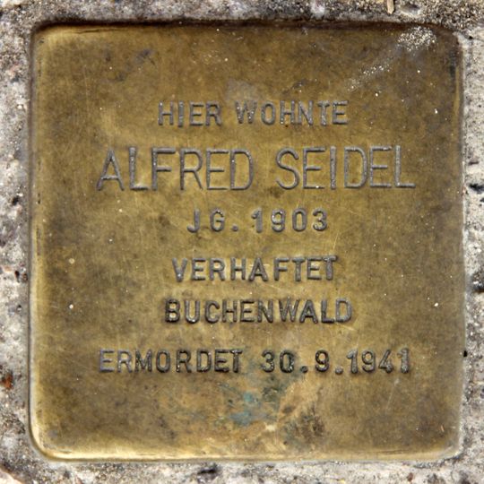 Stolperstein em memória de Alfred Seidel