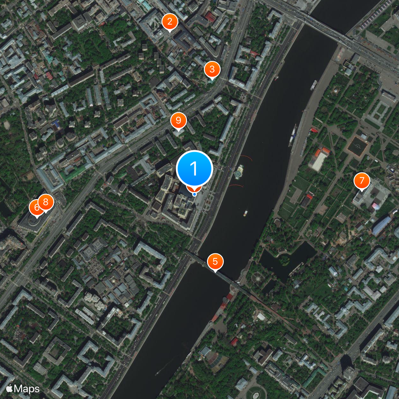 National Centre for management of defence of the Russian Federation Map