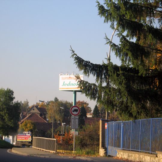 Bridge of Tovární street over the Stroupínský potok in Žebrák