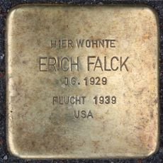 Stolperstein à la mémoire d’Erich Falck