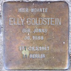 Stolperstein dedicated to Elly Goldstein