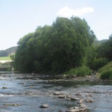 Road bridge over the Vsetínská Bečva in Hovězí