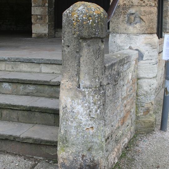 Milestone, High Street; outside Tolsey Museum at jct with Sheep Street
