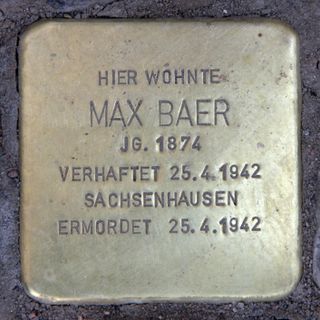 Stolperstein für Max Baer