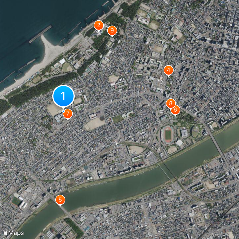 Niigata High School Map