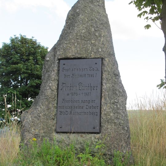 Anton-Günther-Gedenkstein in Hora Svaté Kateřiny