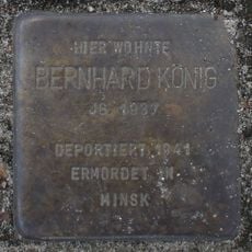 Stolperstein dedicated to Bernhard König