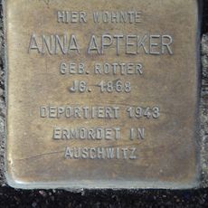 Stolperstein à la mémoire d’Anna Apteker