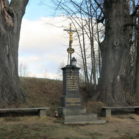 Pomník padlým v Sedmileté válce na severním okraji Raspenavy