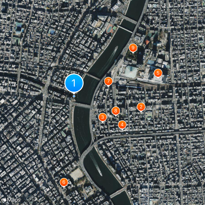 Kanda River Map