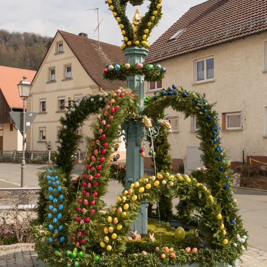 Easter fountains in Oberehrenbach