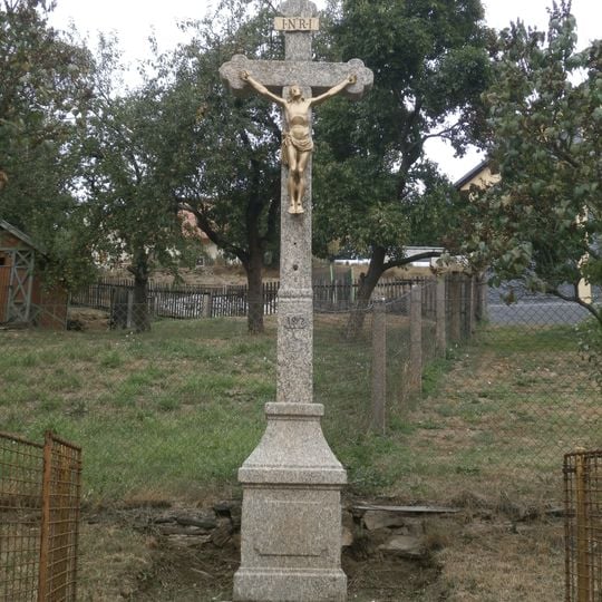 Wayside cross in Trhonice