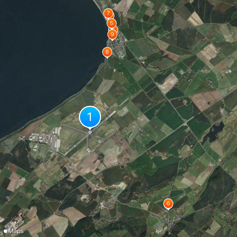 Inverness Airport Map