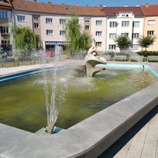 Kašna na náměstí Spojenců v Prostějově