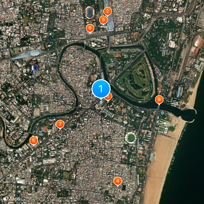 Tamil Nadu Government Multi Super Speciality Hospital Map