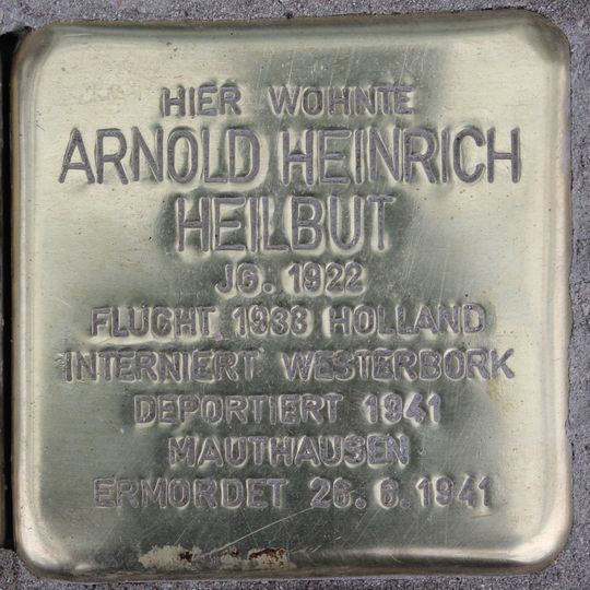 Stolperstein für Arnold Heinrich Heilbut