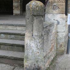Milestone, High Street; outside Tolsey Museum at jct with Sheep Street