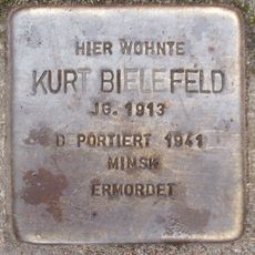 Stolperstein à la mémoire de Kurt Bielefeld