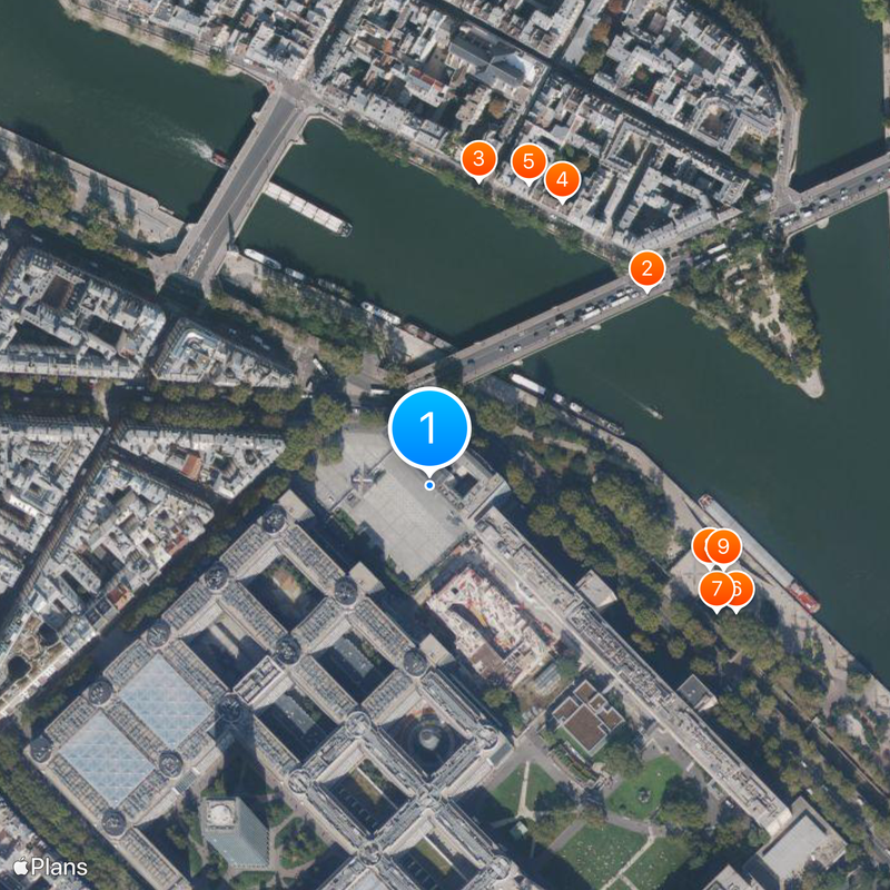 Institut du monde arabe Mapa