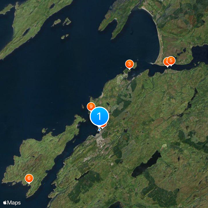 Oban distillery Map