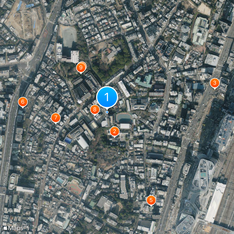 高輪中学校・高等学校 Map