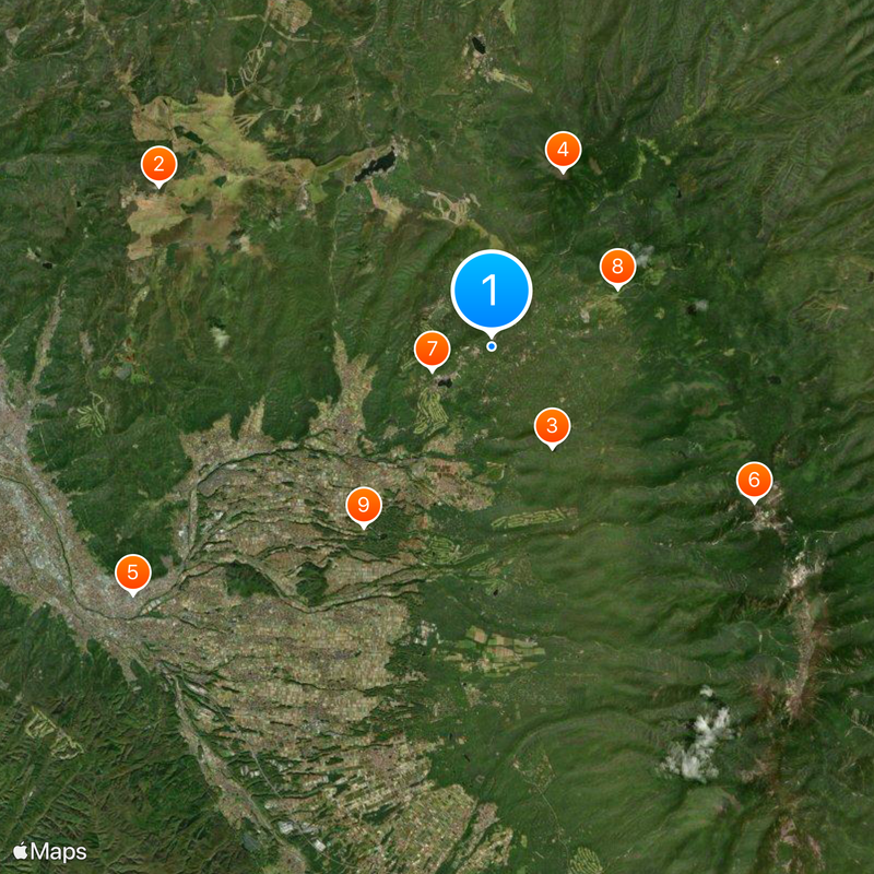 Tateshina Highland Map