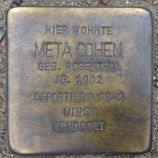 Stolperstein à la mémoire de Meta Cohen