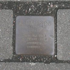 Stolperstein en memoria de Franz Oppens