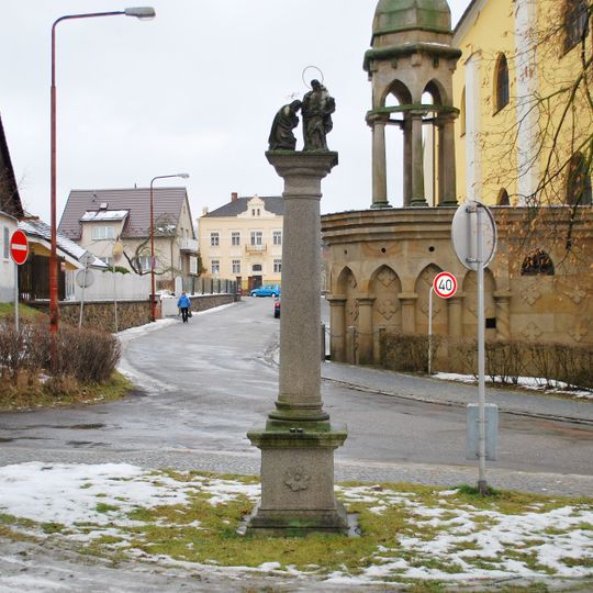 Statue of the baptism of Jesus Christ