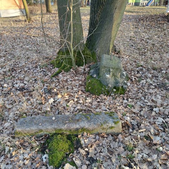 Podstavec v bývalé Klotzově zahradě v Plzni