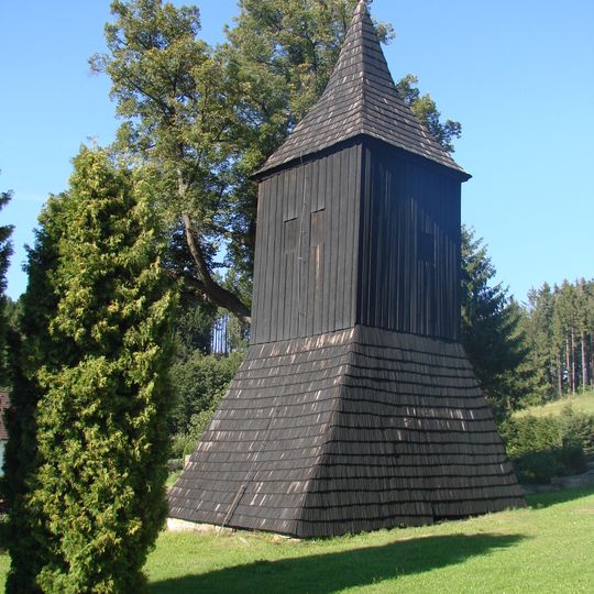 Dřevěná zvonice v Horním Studenci