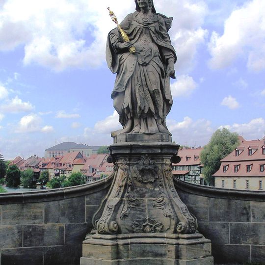 Brückenfigur Regnitz in Bamberg
