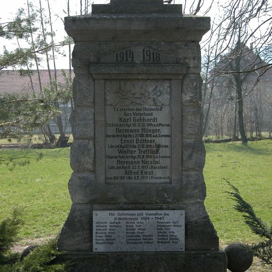 War memorial Großhettstedt