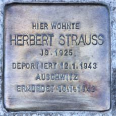 Stolperstein à la mémoire de Herbert Strauß